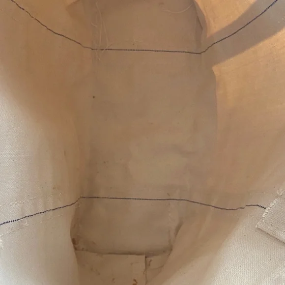 L.L. Bean Cream and Red Boat And Tote with Embroidered Dachshund - Picture 6 of 7